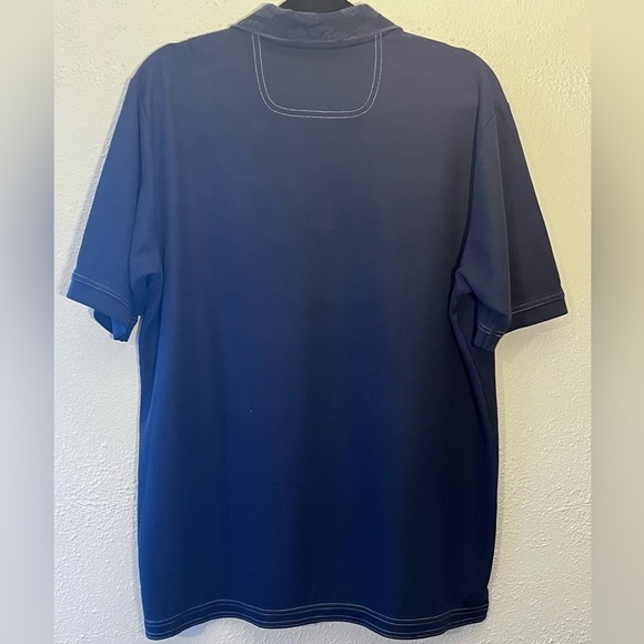 Tommy Bahama Polo Shirt Mens Large Blue Supima Golf Rugby Casual Office Travel - Picture 2 of 5